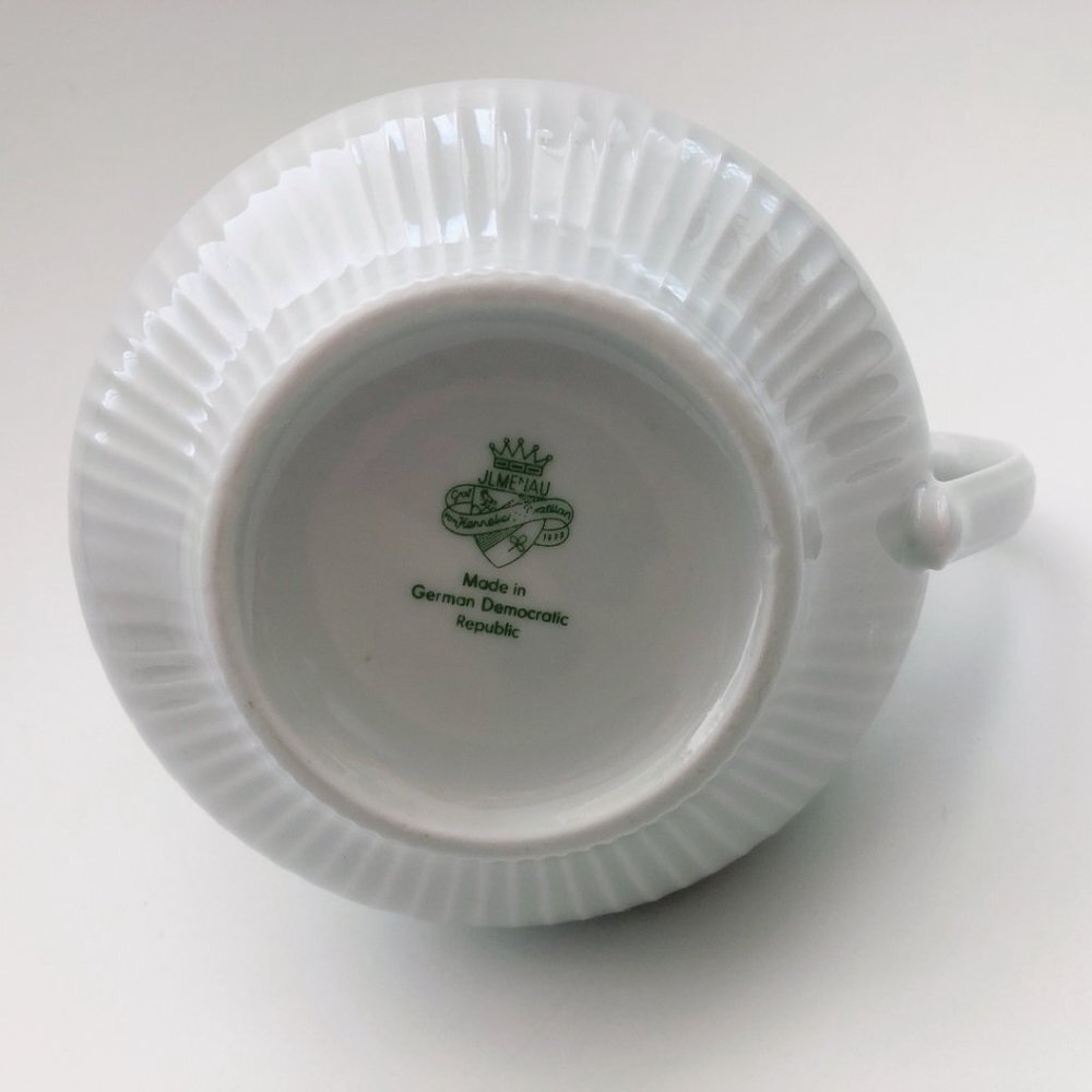 JLMenau Porcelain gravy boat pourer East Germany Vintage - Picture 6 of 10